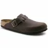 Birkenstock Sabot Boston Habana Cuir Gras 860133 Narrow Fit Marron -Birkenstock Boutique élégante 9382702 1