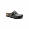 Birkenstock Sabot Boston Cuir Lisse 060193 Narrow Fit Noir