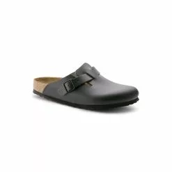 Birkenstock Sabot Boston Cuir Lisse 060193 Narrow Fit Noir