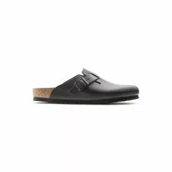 Birkenstock Sabot Boston Cuir Lisse 060193 Narrow Fit Noir -Birkenstock Boutique élégante D077901 4