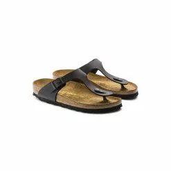 Birkenstock Tong Gizeh Birko Flor 043691 Regular Fit Noir -Birkenstock Boutique élégante D078001 3