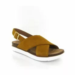 Clarks Nu Pieds Et Sandales Elayne Cross Ocre