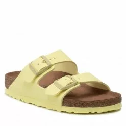 Birkenstock Nu Pieds Et Sandales Arizona Bfbc Earthy Vegan Popcorn 1021190 Jaune