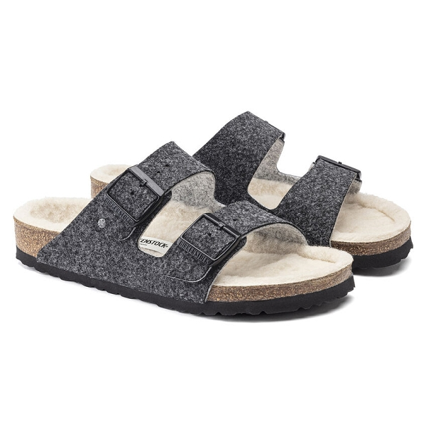 Birkenstock Mules Arizona Feutre De Laine 1019488 Gris 4 Birkenstock Mules Arizona Feutre De Laine 1019488 Gris – Image 2