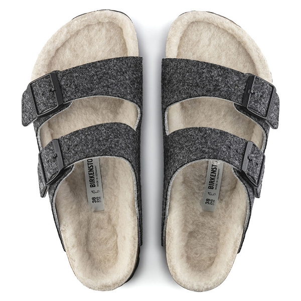 Birkenstock Mules Arizona Feutre De Laine 1019488 Gris 7 Birkenstock Mules Arizona Feutre De Laine 1019488 Gris – Image 5
