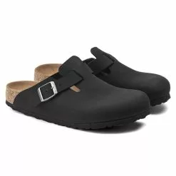 Birkenstock Mules Boston Bfbc Earthy Vegan Black 1020497 Noir -Birkenstock Boutique élégante E232301 3