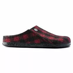 Birkenstock Mules Zermatt Rivet Plaid Red 1017542 Rouge -Birkenstock Boutique élégante E232901 3